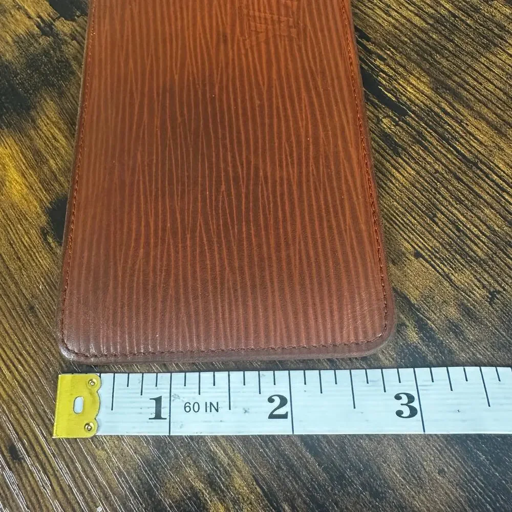 Louis Vuitton Vintage Brown Epi Leather‎ Slim Wallet Card Holder